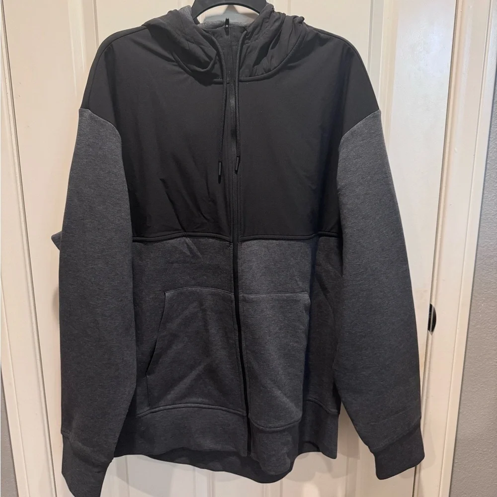 American Eagle Outfitters Charcoal and Black Hoodie